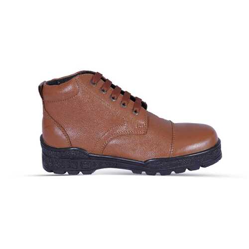 Police Tan Leather Boot