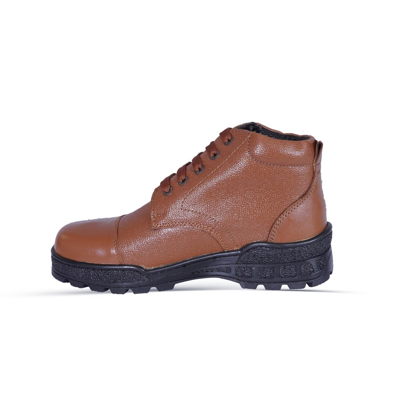 Police Tan Leather Boot