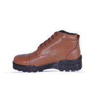 Police Tan Leather Boot