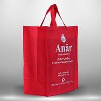Non Woven Screen Printing Bag - 80 Micron Waterproof Material, Multi Color Options | Customizable For Marketing, Durable With Sturdy Handles
