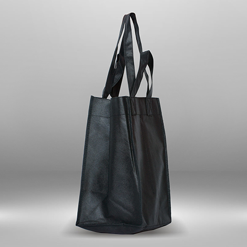 Black Non Woven 2 Compartment Bag