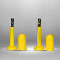 Yellow Container Seal - Pvc Material, Different Sizes Available, Yellow Color | Bellow Seal Style, Rigid Hardness, Tamper-evident Security