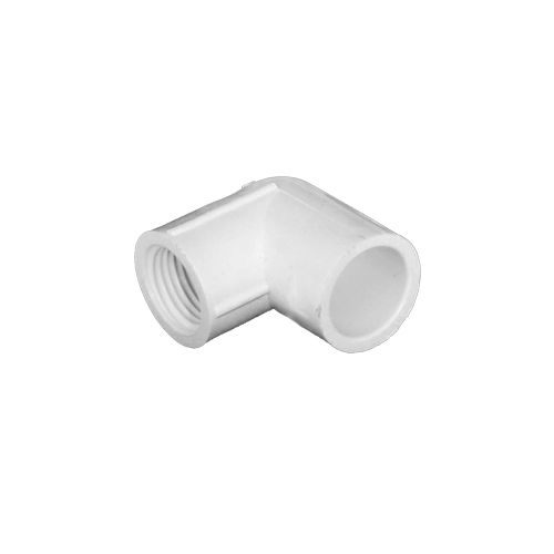 Heavy-duty UPVC Thread Elbow - 3/4 x 1/2 Inch, White | Female Connection, Standard Packing 80 x 8 340