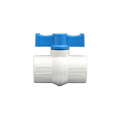 Upvc Plastic Short Handle Ball Valve - Male Connection, White Color | Durable Material for Reliable Performance