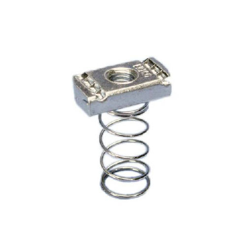 Silver Heavy Duty Spring Nut