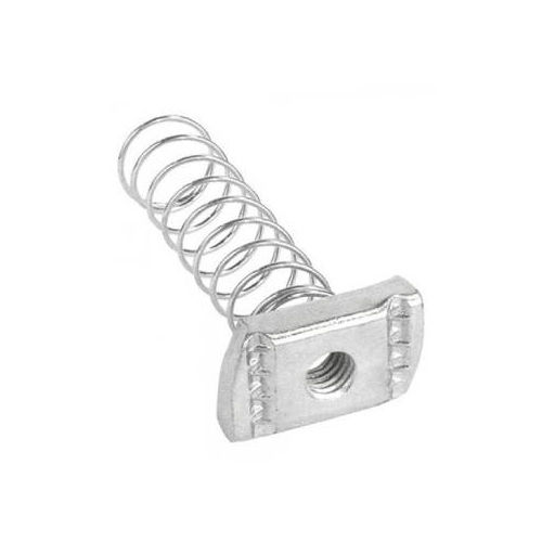 Silver Stainless Steel Spring Nut