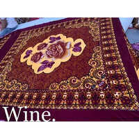 Wine Velvet Bed Sheet