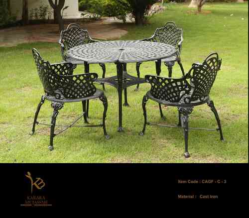 Cast Aluminium Chair Set - CAGF-3