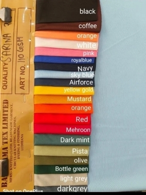 Micro Sarina Lycra Fabric For Tshirt - Material: Polyster