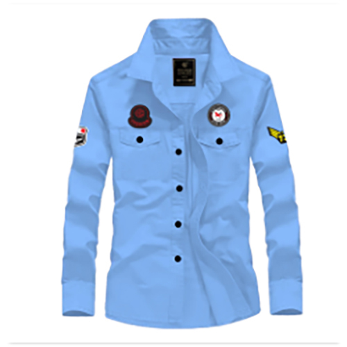 Classy Shirts Sky Blue - Denim, Customized Size, Blue Color | Breathable, Cool Pass, No Fade, Quick Dry, Washable, Full Sleeves, Printed