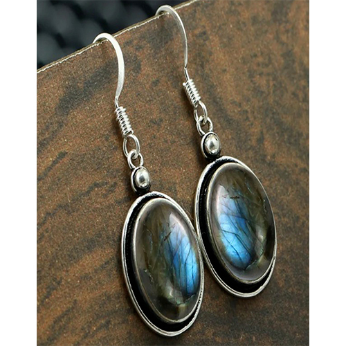 Sterling silver 92.5 % Labradorite Stone  Earrings