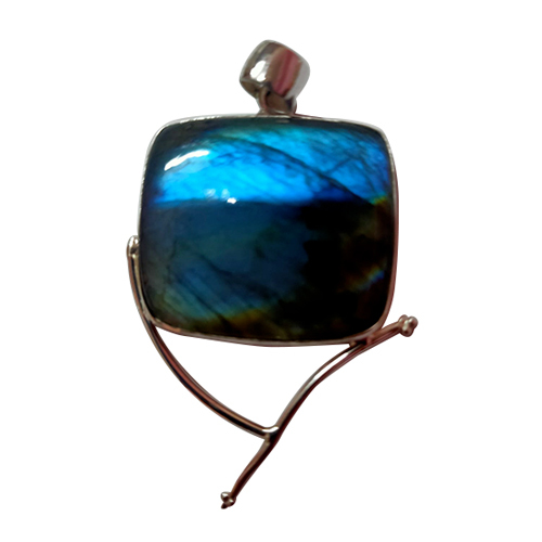 Sterling silver 92.5  %  Labradorite  Pendant