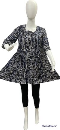 CAPSULE PRINT KURTI - Rayon, Size M to XXL, Mixed Color | Full Sleeves, Trendy Ethnic Design, Embroidered Pattern, Breathable, Washable