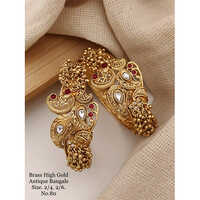 80 Brass High Artificial Gold Antique Bangles Gender: Women