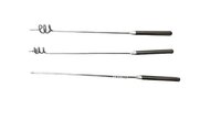 Spiral Needle Set Of 3 - Stainless Steel, Length 155 Mm, Tip Diameter 1 Mm, Handle Diameter 3 Mm | Ideal For Veterinary Surgeries