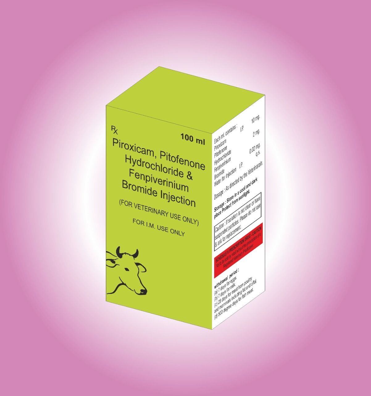 Piroxicam Pitofenone Hydrochloride Fenpiverinium Bromide INJ