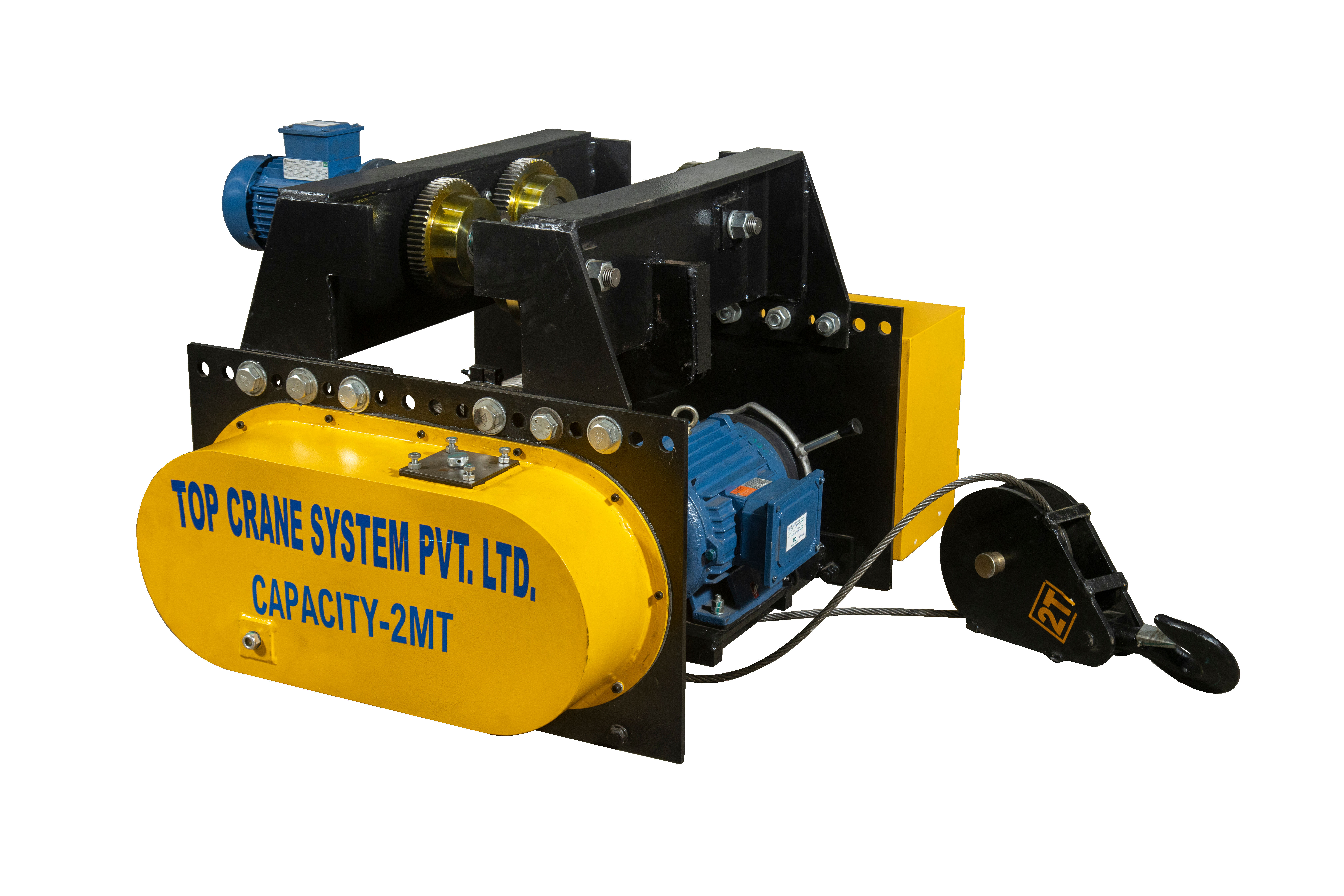 Electric wire rope hoist capacity 2 ton with 8 meter Lifting Height
