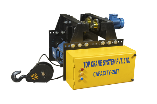 Single Girder Electric wire rope hoist capacity 2 ton