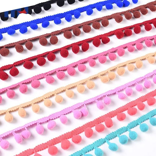 Multicolor Pom Pom Trim Ribbon Sewing