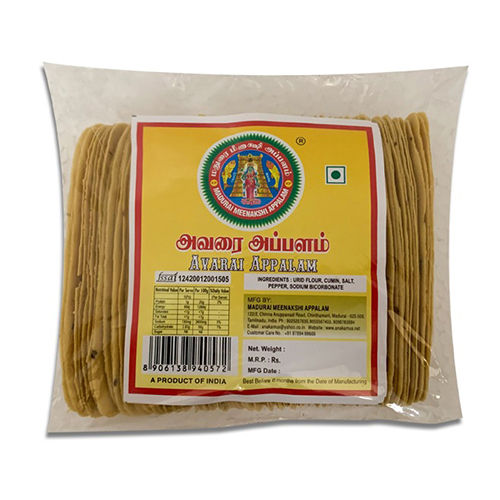 Fresh Avarai Appalam Papad