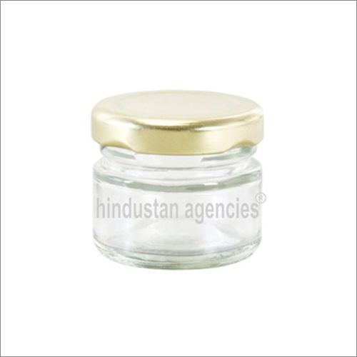 White 31 Ml Round Jam Jar