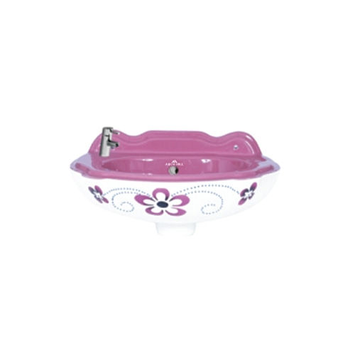 Pink Vitrosa Rani Wash Basin