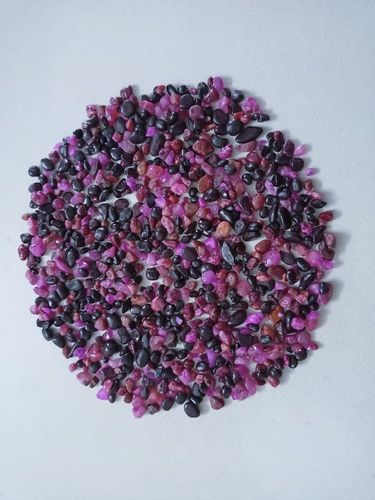 pink color coated round beautiful gravels for decoration vase filler