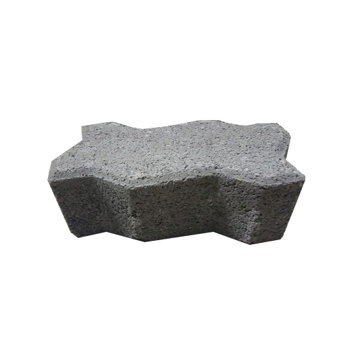 80 mm Zig Zag Paver Block - Concrete, 80 Millimeter Thickness, Grey Color | Durable Interlocking Design for Outdoor Flooring Solutions