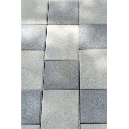 Footpath Concrete Brick Paver Block - Concrete Material 60 Millimeter Thickness Grey Color | Durable Interlocking Design for Outdoor Use