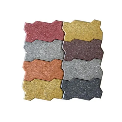 Concrete Zigzag Glossy Paver Block - Concrete Interlock Block, Colors: Red, Yellow, Black, Brown, Orange, Grey | 10-Year Warranty, Suitable for Commercial & Residential Use