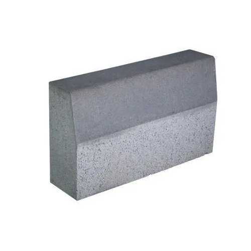 Cement Concrete Kerbstones - Cement Concrete, 450x300x150 mm, Grey Color | 10-Year Warranty, Solid Surface Design for Commercial & Residential Use
