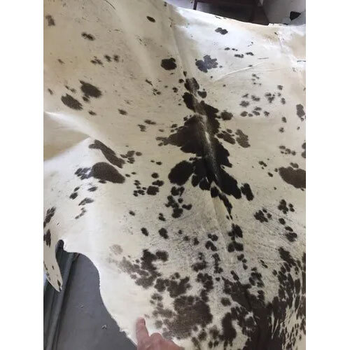 Natural Hairon Leather - Hair on Leather , Custom Size, White and Black Color, Ideal for Bags, Belts, and Garments