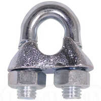 Wire Rope Clamps - Silver, 30mm To 80mm, 100-150g | Durable And Strong For Industrial Usage