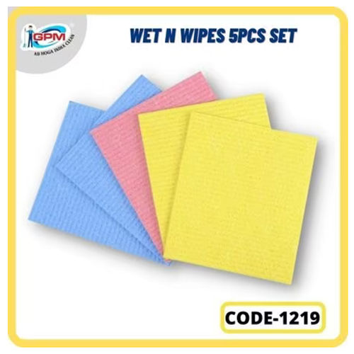 Multicolor Wet N Wipes 5Pcs Set