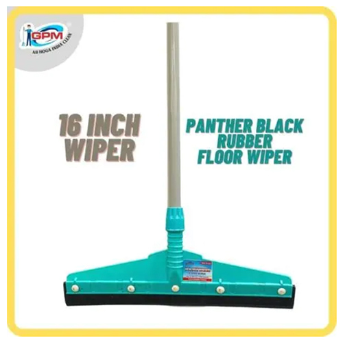 Panther Black Rubber Floor Wiper 16 Inch