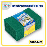 Green Pad - Assorted Sizes , Eco-friendly 10-piece Set In Vibrant Green