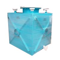 Pp And Frp Chemical Storage Tank - Pp And Frp Material, Various Sizes Available, Blue Color | Corrosion And Rust Resistant, Industrial Usage