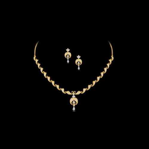 Stylish Diamond Necklace Set Diamond Clarity: Fl