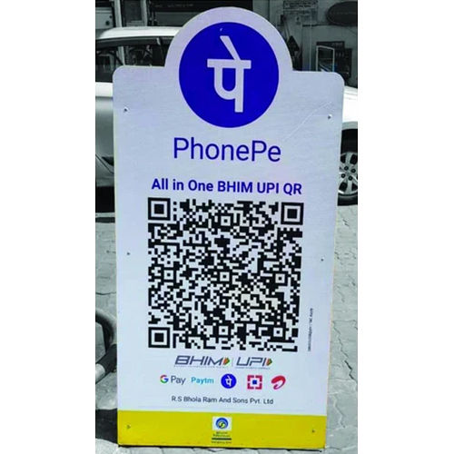 Phonepe Qr Code Acp Reflective Standee - Application: Online Payment