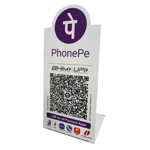 Phonepe Qr Code Stand - Application: Online Payment