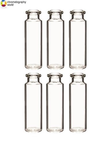 20ml HS Crimp Clear Glss Vials 23 x 75mm Flat Bottom (Pk100)