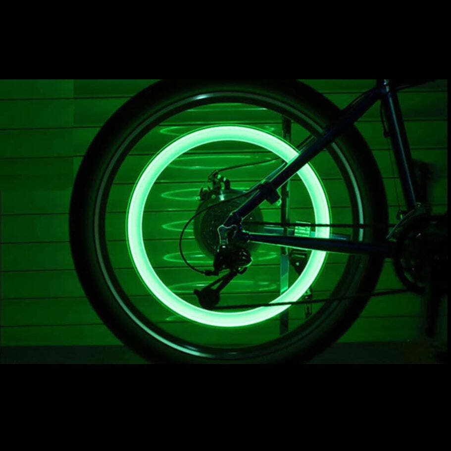 LED Flash Light lamp tyre Wheel Valve Sealing caps (0543)
