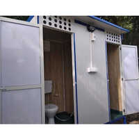 Mild Steel Portable Toilets - Premium Quality Steel, Customized Colors, Secure Steel Door, Energy Efficient With Solar Panel