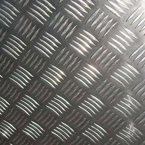 Silver Diamond Bar Chequered Sheet