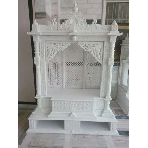 Carved Jali Makrana marble Temple