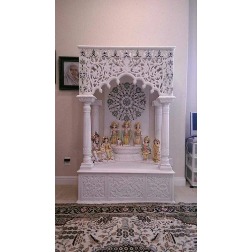 Beautiful carved Makrana marble mandir