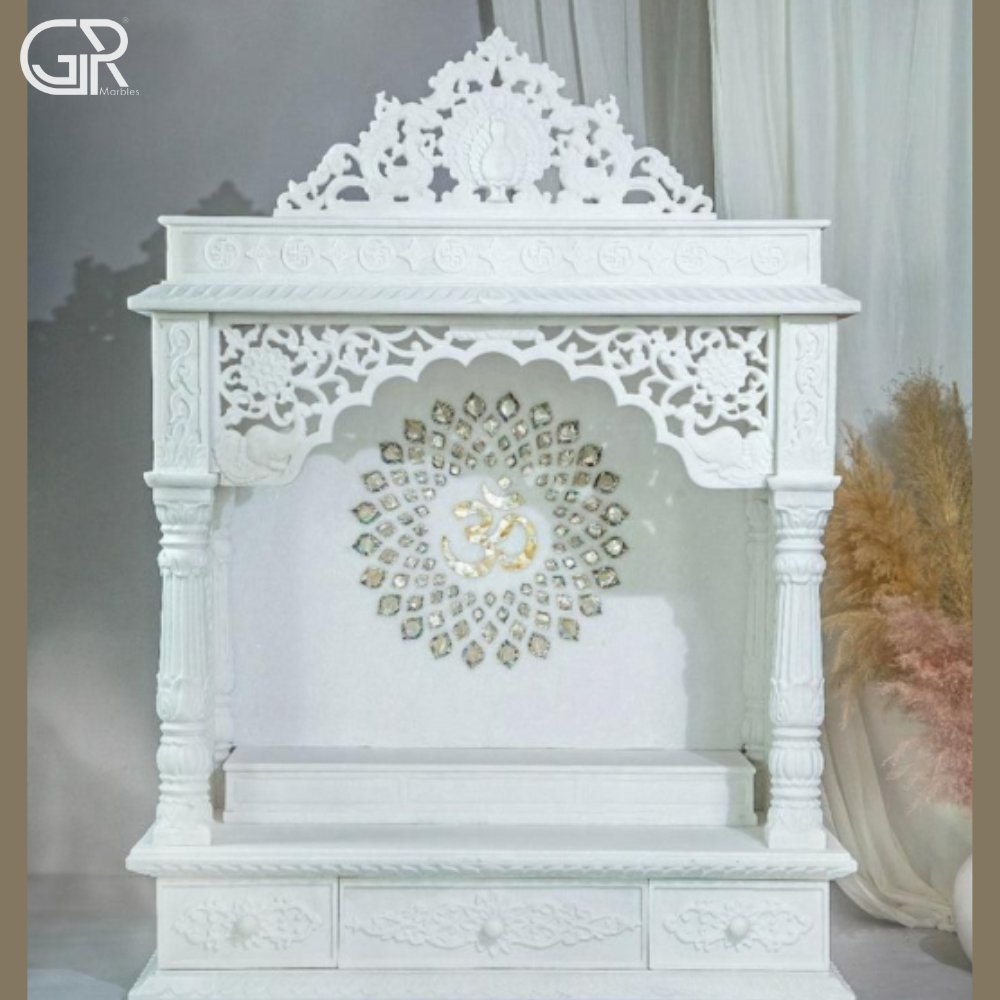 Lovely carved Marble worship temple