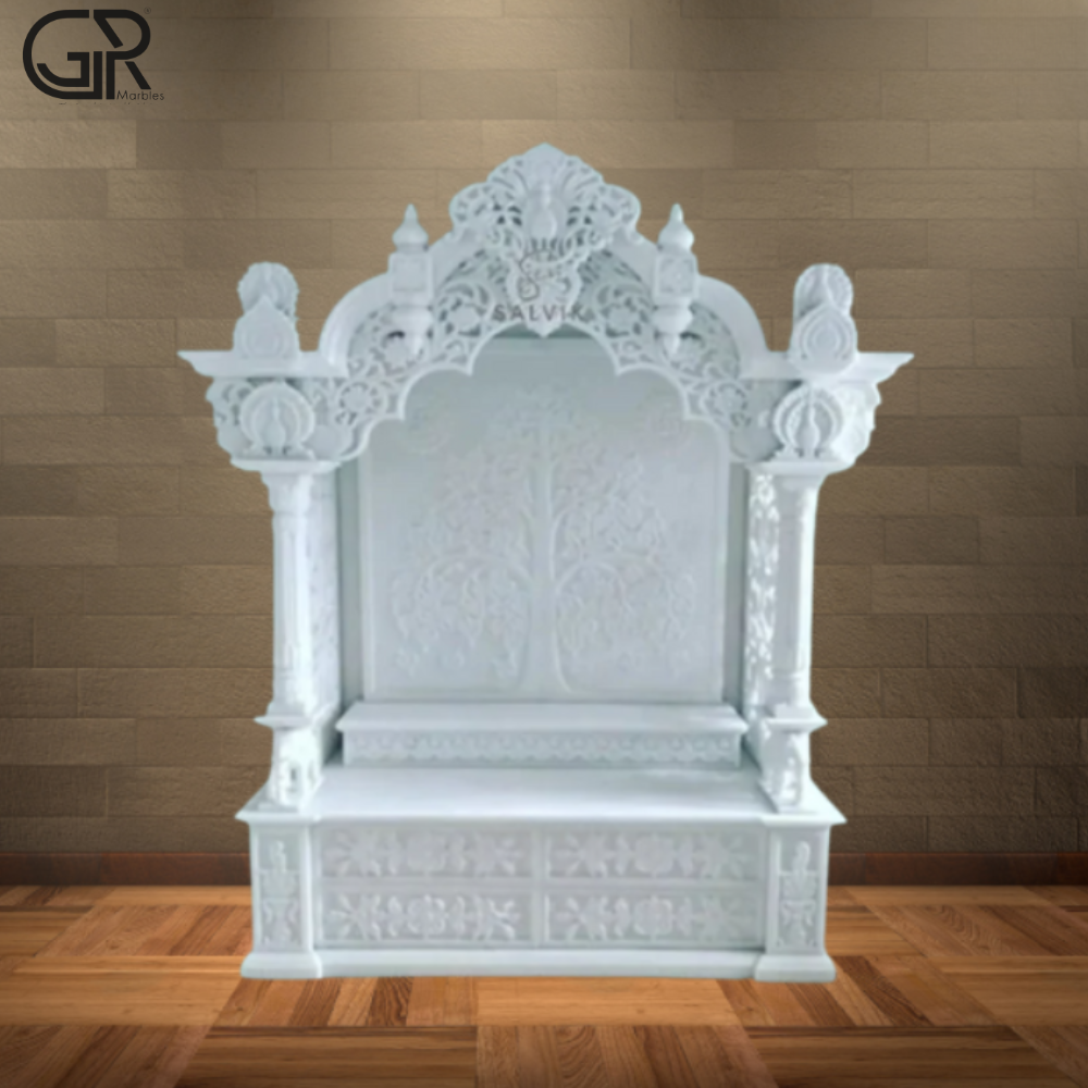 Polished Makrana Marble Temple