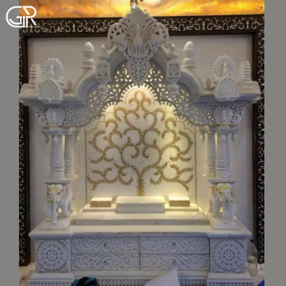 Makrana Marble Polished Temple