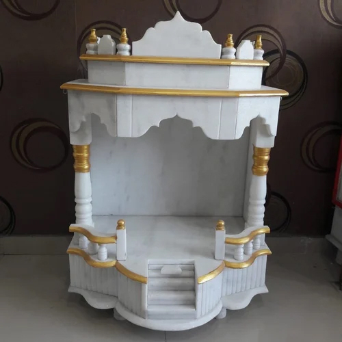 White Makrana marble mandir